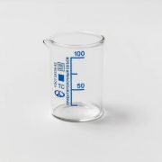 Стакан стеклянный лабораторный тип Н с делением, 100 мл Стакан стеклянный лабораторный тип Н с делением, 100 мл