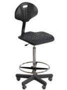 Стул лабораторный на роликах (высота 620-760 мм) (полиуретан), Экросхим Стул лабораторный на роликах (высота 620-760 мм) (полиуретан), Экросхим