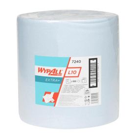 Нетканый протирочный материал WypAll L10 Extra+ 7240 голубой, листовой, Kimberly Clark
