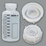 Банка для реактивов с крышкой, 2 л, широкое горло, LAMAPLAST, Минимед