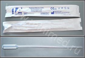 Пипетки Пастера (груши), 1,5 мл, стерильные, Aptaca, Минимед