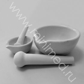 Ступка фарфоровая, Ø 130 мм, Минимед