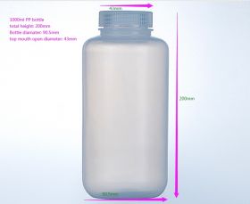 Бутыль 1000 мл с тиосульфатом натрия 20 мг/л, для отбора проб воды, стерильная