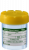 Контейнер 70 мл, 55*44 мм, нейтральный, с жёлтой резьбовой крышкой, с этикеткой, Sarstedt