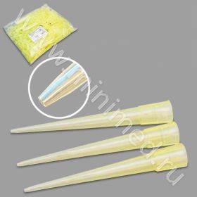 Наконечники универсальные с фаской, 200 мкл, желтые, Aptaca, Минимед