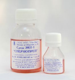 ЭКО1  "Спермопреп" с феноловым красным, с антибиотиками, 10 мл